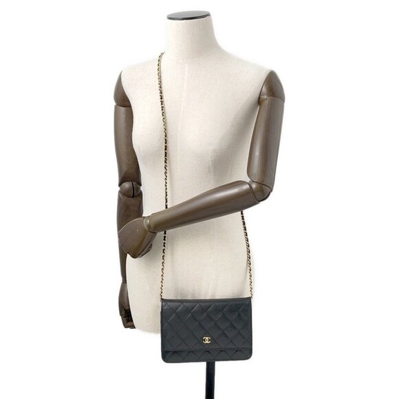 CHANEL Matelasse Chain wallet Calfskin Black - Picture 4 of 12